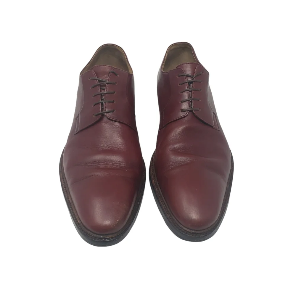 Thoma's Burgundy Leather Oxford Shoes Size Eur 45 US 11 Lace Up‎